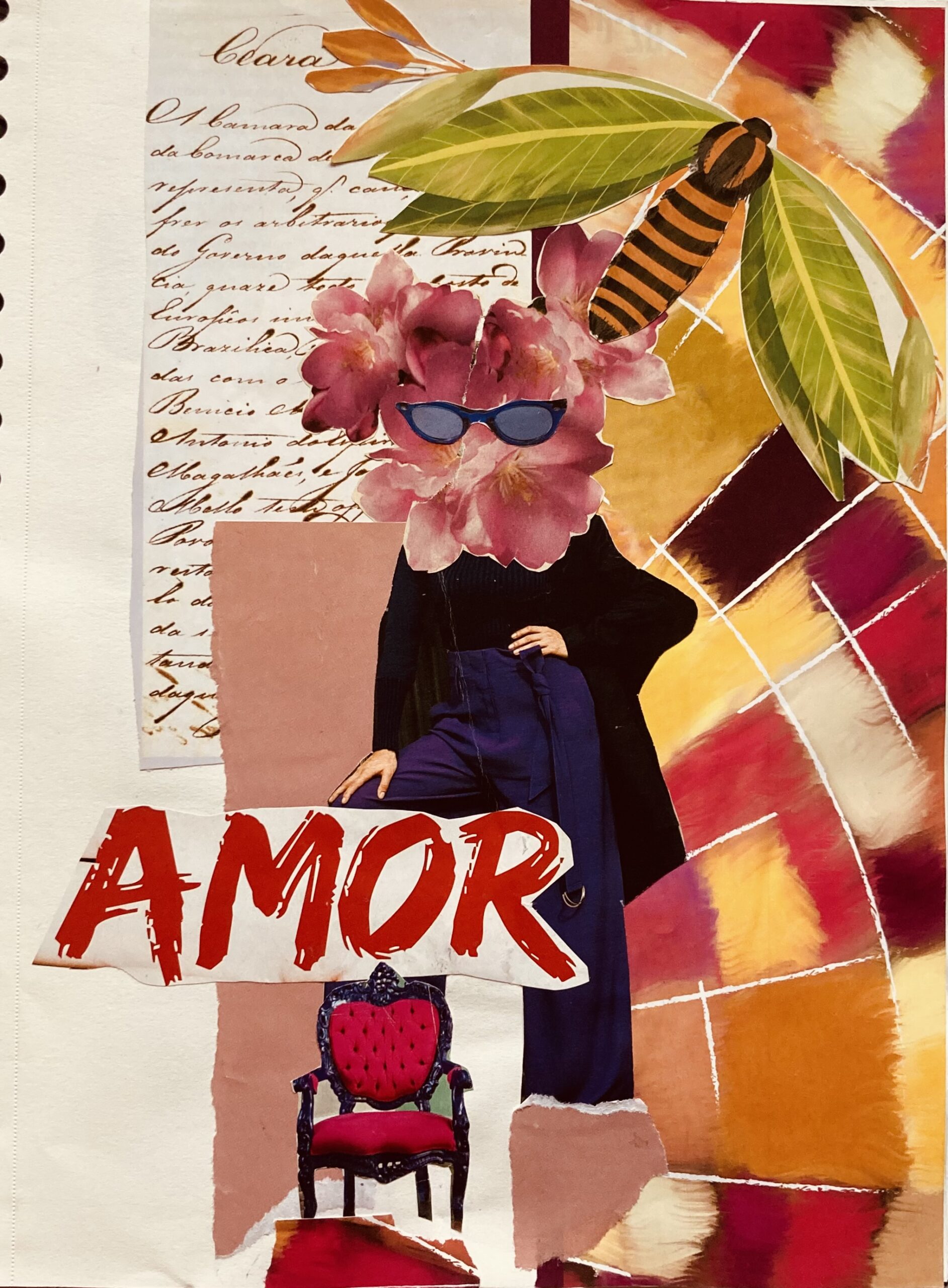 Colagem: Amor Floresce