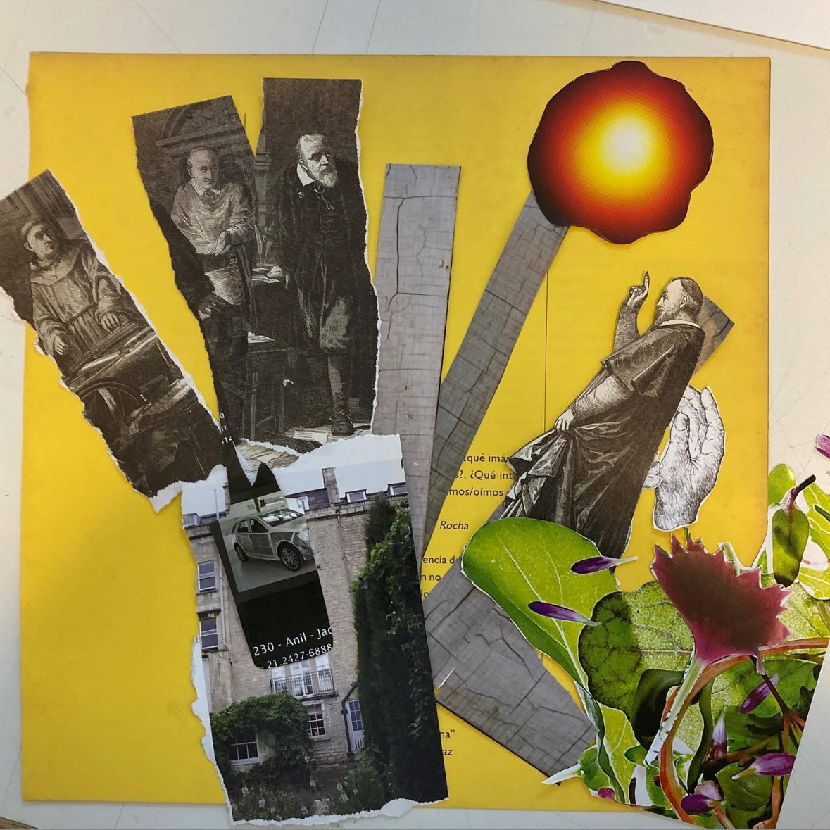 Colagem: Reflexões da Inquisição